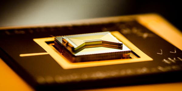quantum chip closeup